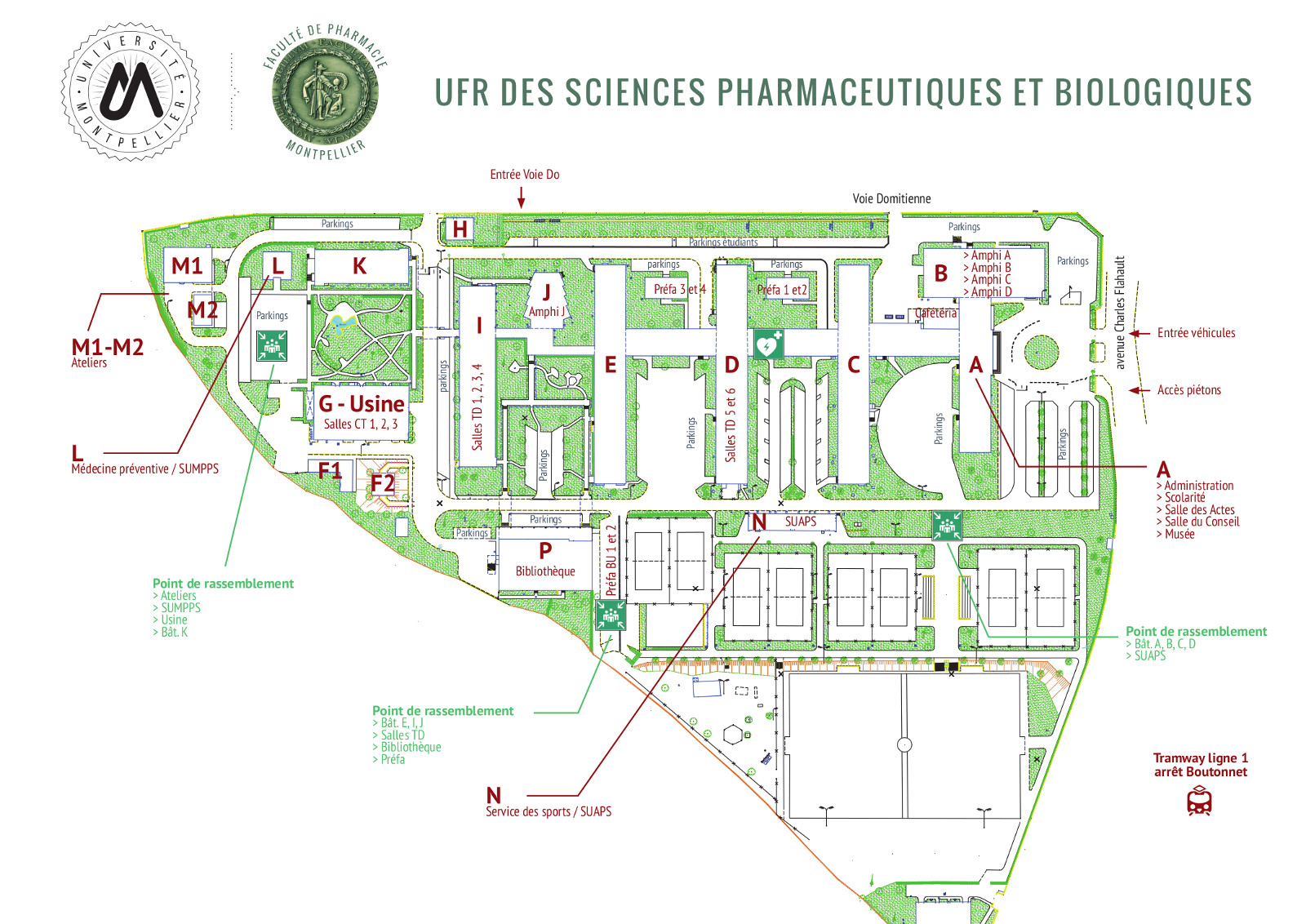 contact et plan d acces ufr des sciences pharmaceutiques et biologiques